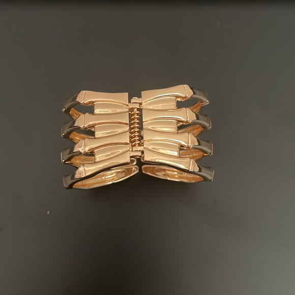 18K Gold Plated Cuff Bracelet- Women - Picture 3 of 7